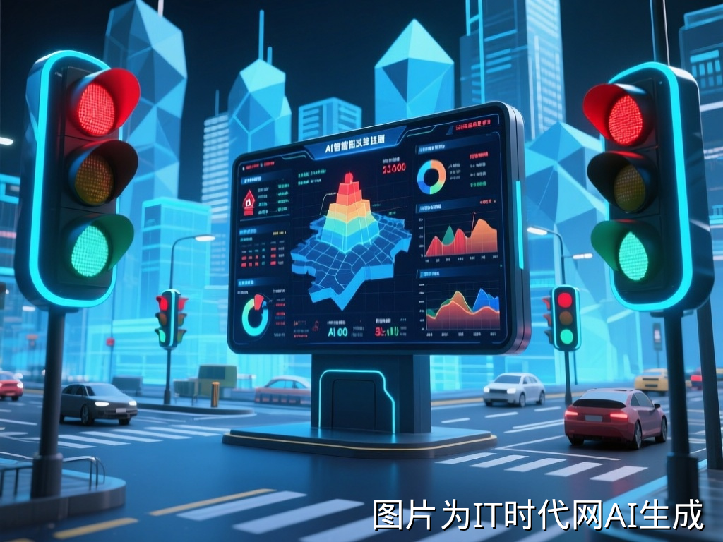 AI智能红绿灯示意图