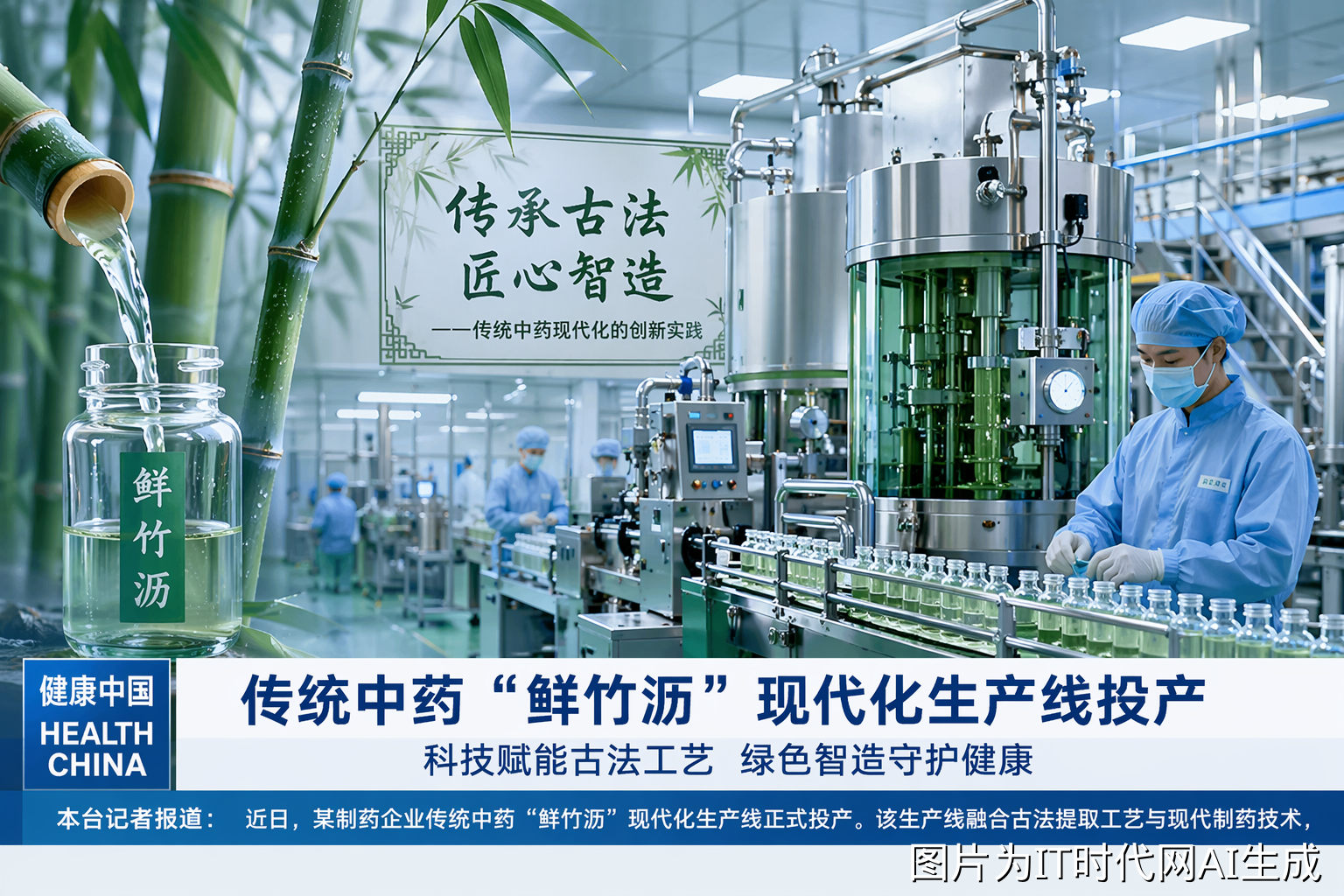 鲜竹沥现代化生产