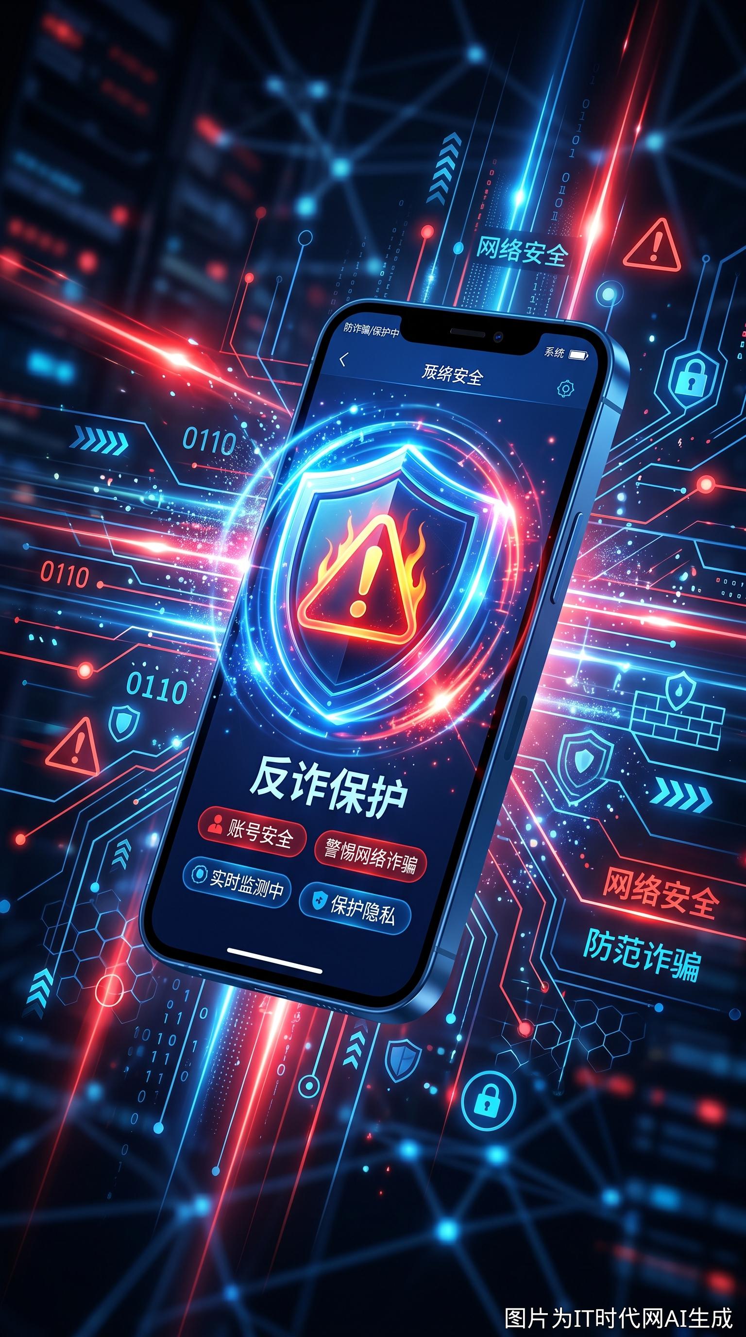网络安全反诈概念图