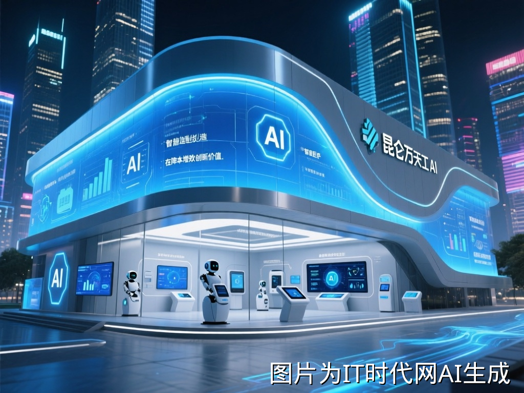昆仑万维AI智能体技术示意图