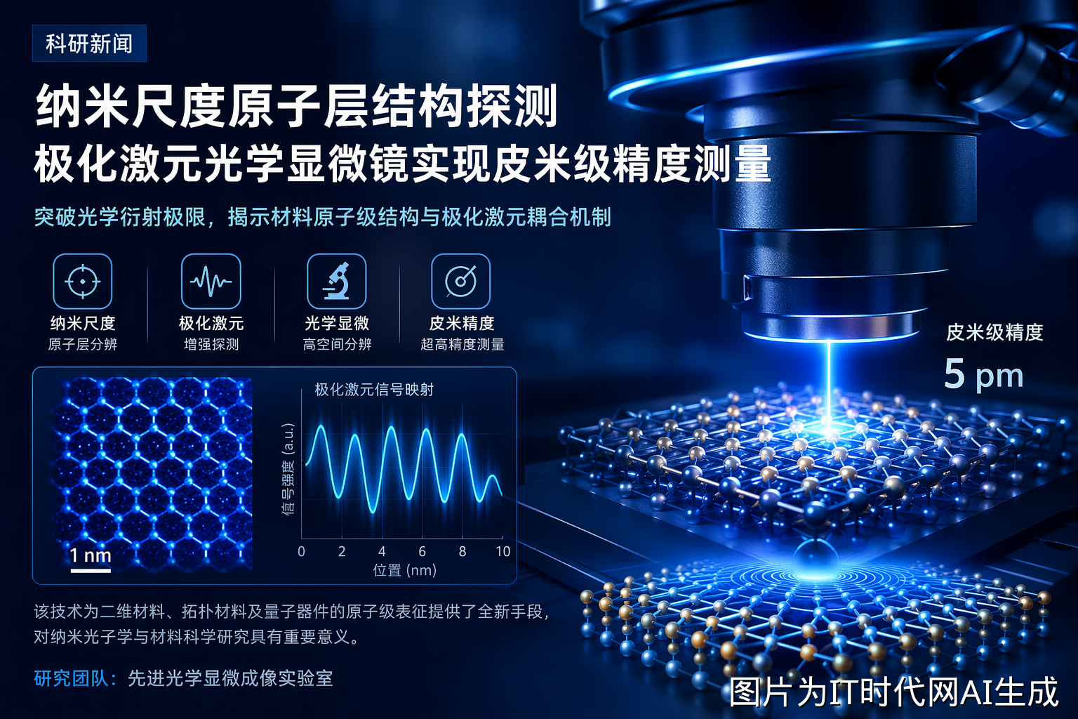 皮米级极化激元探测技术