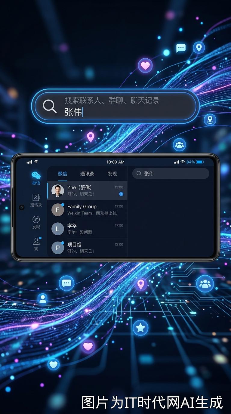 微信社交软件概念图
