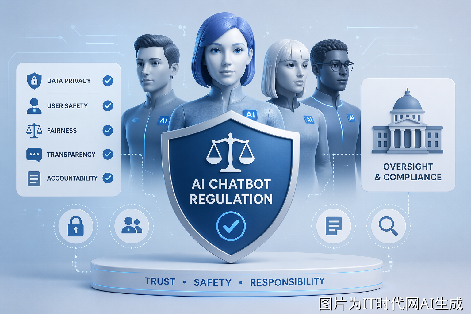 AI智能体监管合规示意图
