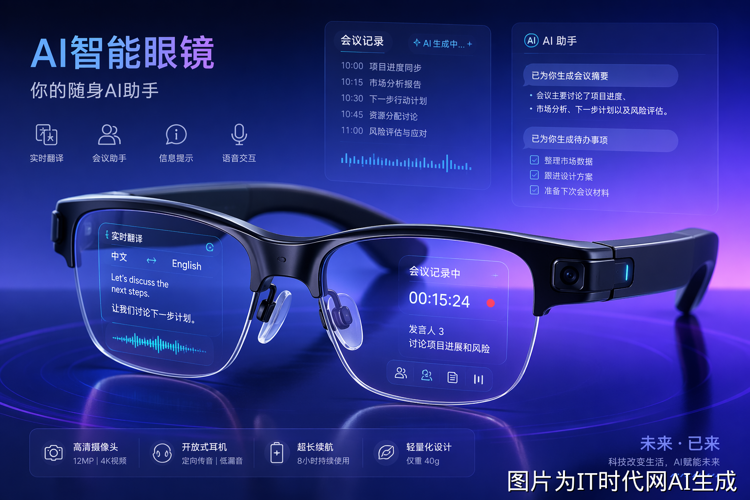 AI记忆眼镜概念图