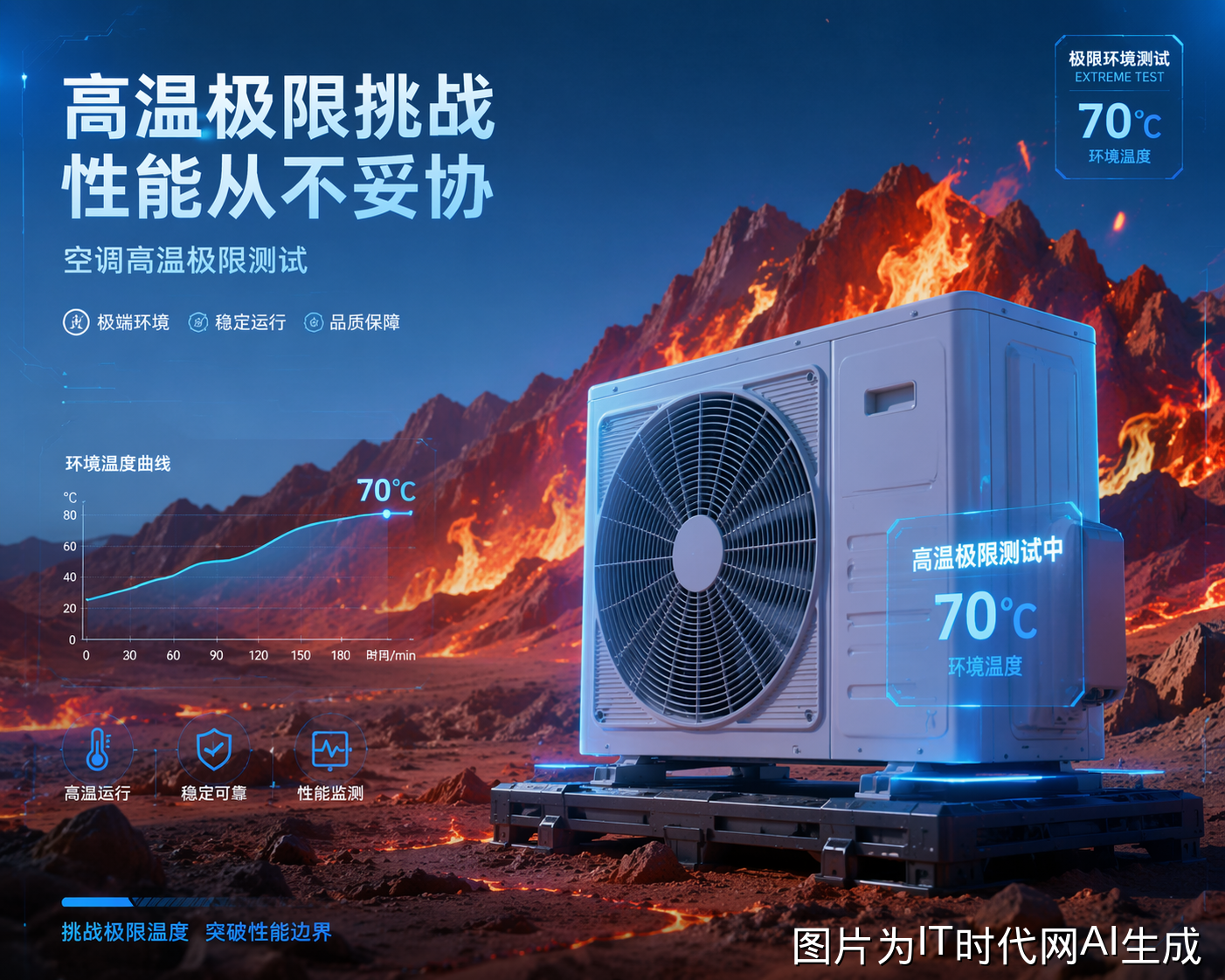 海尔空调极限测试概念图