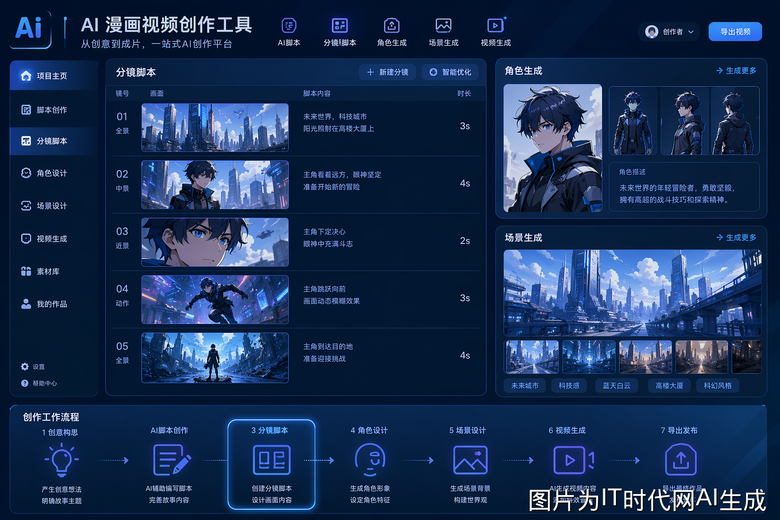 AI漫剧创作概念图