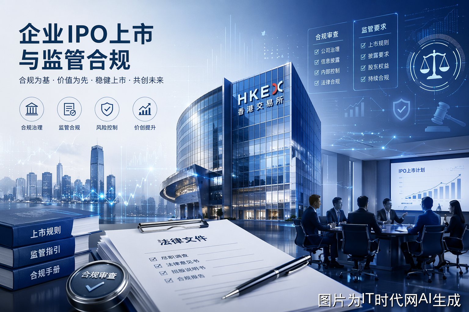 企业IPO合规概念图