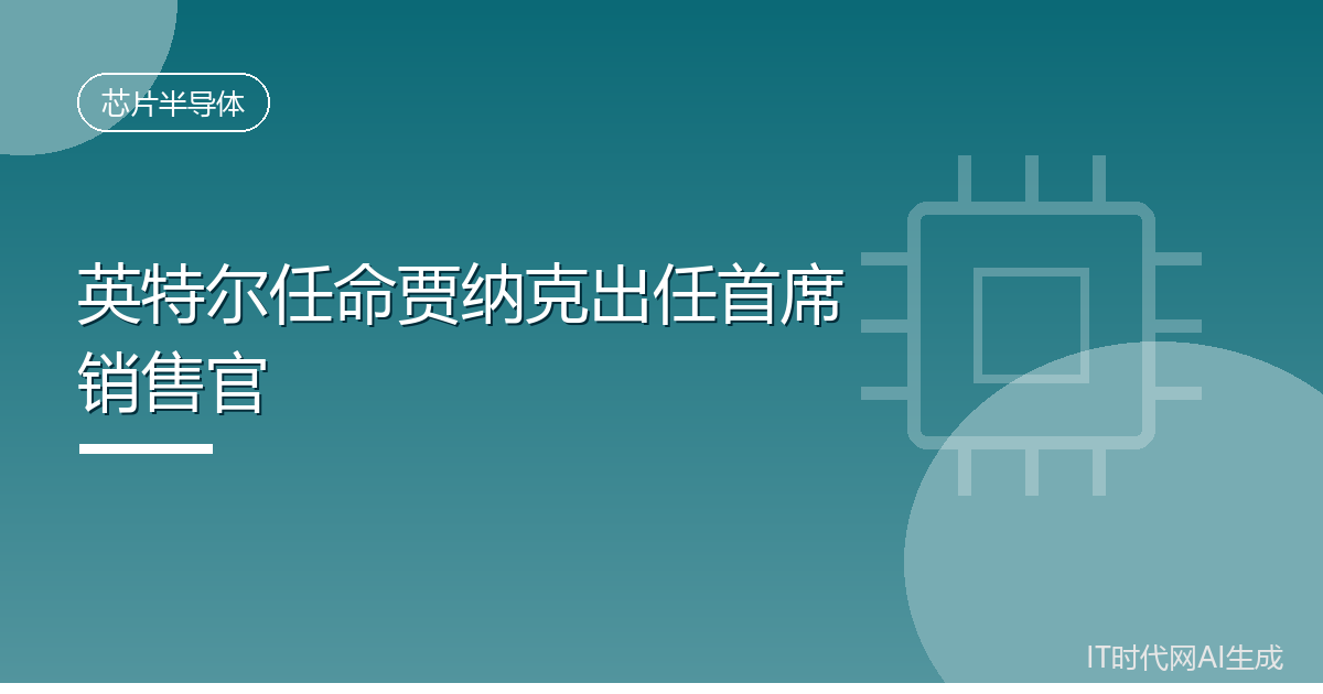 英特尔任命贾纳克出任首席销售官