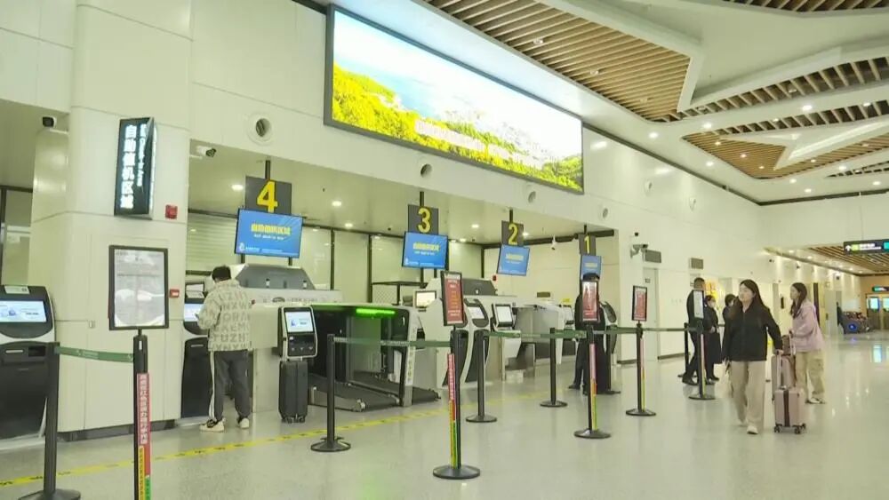 惠州机场自助值机区域
