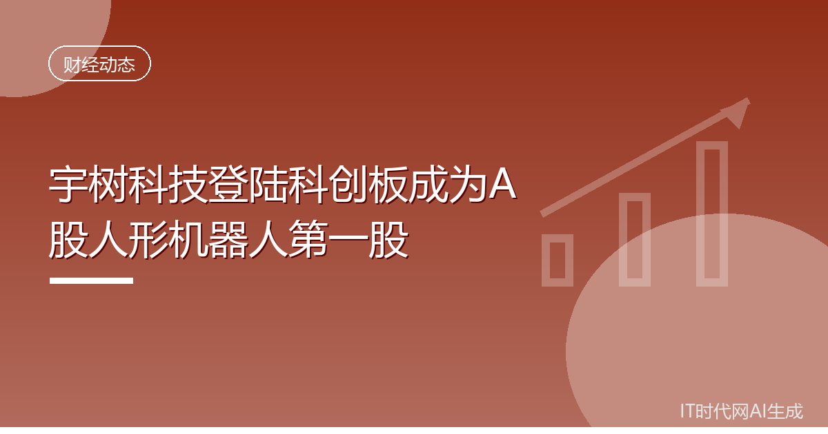 宇树科技登陆科创板成为A股人形机器人第一股